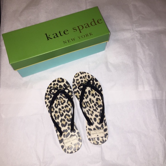 kate spade cheetah flip flops